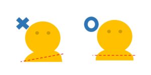 肩の高さの説明図