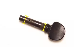 ペグの太さが違うことを示す図