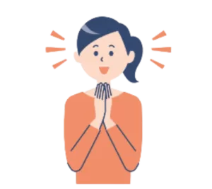 微笑む女性のイラスト