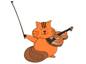 バイオリンを弾くリス（キャラクター）